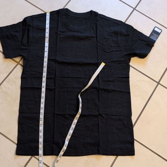 NWT Allbirds Allgood Organic Cotton Tee Natural Black Size M - Picture 7 of 9